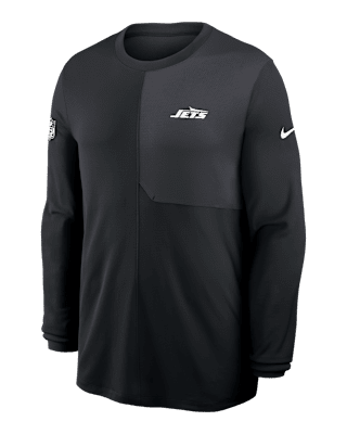New York Jets Sideline Coach Men's Nike Dri-FIT NFL Long-Sleeve